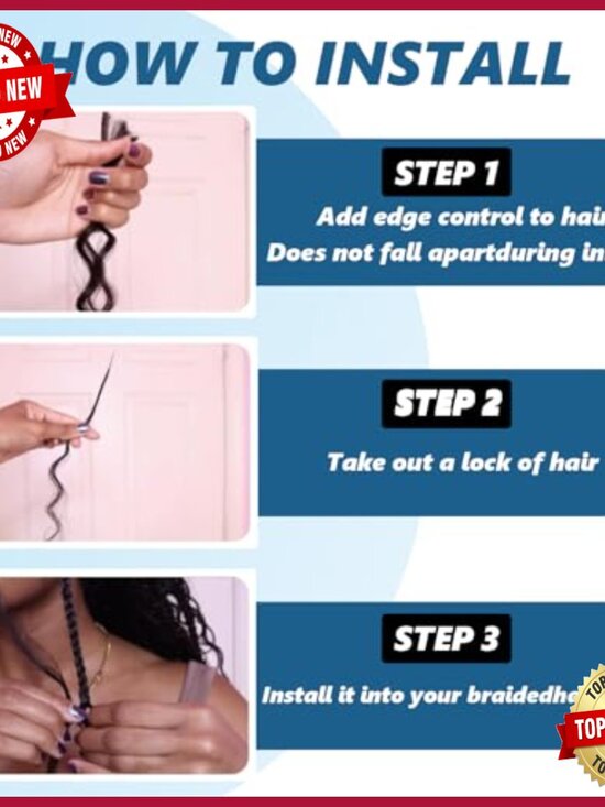 24 Inch Jerry Curly Human Hair Extensions 110g Boho Braiding Hair Wet Wavy